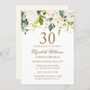 Search for rustic 30th birthday invitations Gold