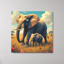 Search for colourful elephant canvas prints Nature