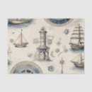Search for nautical map tissue paper Antique