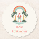 Search for tropical christmas coasters Hawaiian