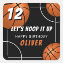 Search for basketball birthday stickers Boy