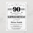 Search for surprise 90th birthday invitations Cheers to 90 years