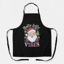 Search for holly jolly aprons Santa
