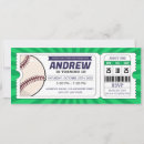 Search for baseball ticket birthday invitations Swing on over