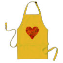 Search for red leaf aprons Heart