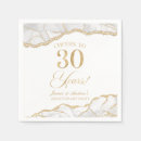Search for 30th anniversary napkins Cheers to 30 years