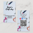 Search for embroidery business cards Craft shop