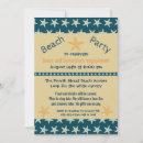 Search for beach engagement party invitations Blue