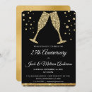 Search for 25th anniversary invitations Champagne