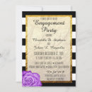 Search for foil engagement party invitations Gold