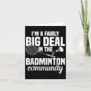 Search for badminton cards Competition