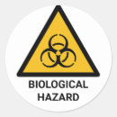 Search for biohazard warning stickers Biological hazard