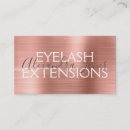 Search for lash extensions business cards Rose gold