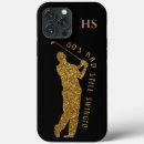 Search for for golfers iphone cases Black