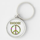 Search for peace sign key rings Hippie