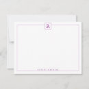 Search for monogram square note cards Simple