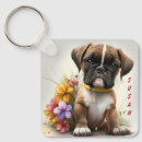 Search for boxer dog key rings Animal
