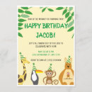 Search for girl monkey birthday invitations Animal