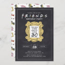 Search for friends 30th birthday invitations Central perk