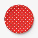 Search for polka dot paper plates Red