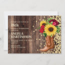 Search for red cowboy boots invitations Rustic