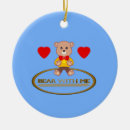 Search for cute teddy bear christmas tree decorations Blue