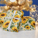 Search for sunflowers wrapping paper Nature