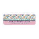 Search for pink blue return address labels Blush