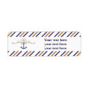 Search for gold anchor return address labels Beach