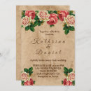 Search for vintage old paper wedding invitations Classic