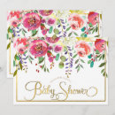 Search for watercolor flowers baby shower invitations Rustic