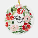 Search for watercolor christmas tree decorations Flower