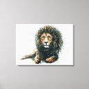 Search for lion canvas prints Watercolor