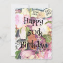 Search for happy 50th invitations Watercolor