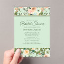 Search for mint bridal shower invitations Calligraphy