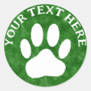 Search for green paw print stickers Paws