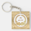Search for gold text key rings Elegant