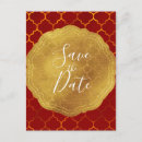 Search for red gold save the dates Engagement