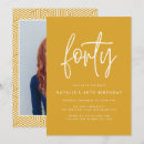 Search for photo 40th birthday invitations Script