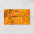 Search for heart business cards Orange