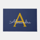 Search for navy and gold doormats Simple