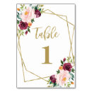 Search for burgundy and blush table cards Elegant modern