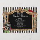 Search for gothic bridal shower invitations Black and white