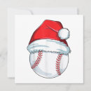 Search for baseball christmas invitations Santa