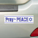 Search for pray for peace bumper stickers Israel