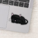 Search for cartoon black cat stickers Kittens