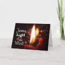 Search for light of the world christmas cards Bible verse