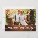 Search for rustic wedding announcement cards Just married