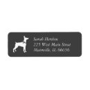 Search for doberman dog return address labels Silhouette