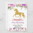 Search for purple 1st birthday invitations Unicorn rainbow
